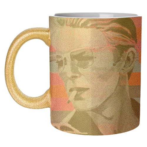 Neon Bowie - unique mug by Laura Bb