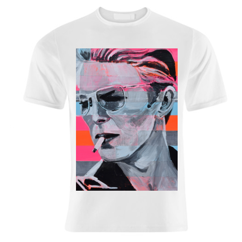 Neon Bowie - unique t shirt by Laura Bb
