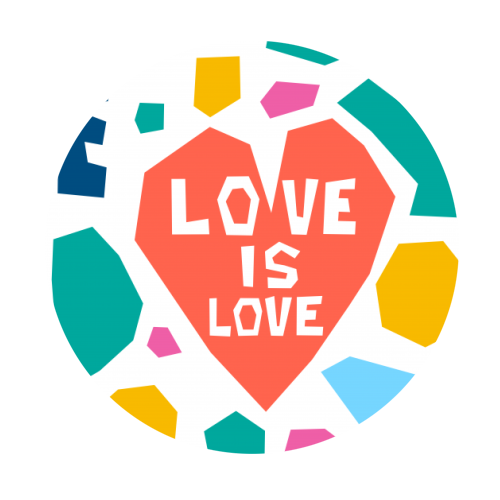 Love is Love - Circle Stickers by Laura Bb