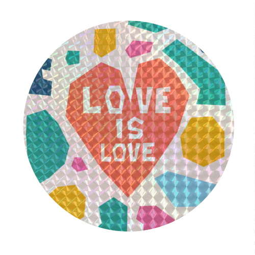 Love is Love - Circle Stickers by Laura Bb