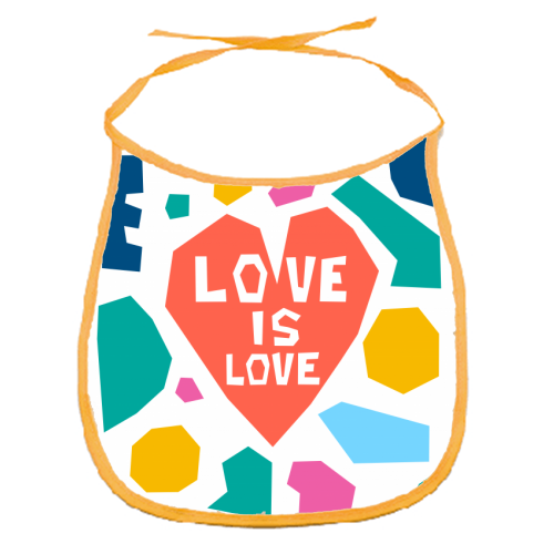 Love is Love - funny baby bib by Laura Bb
