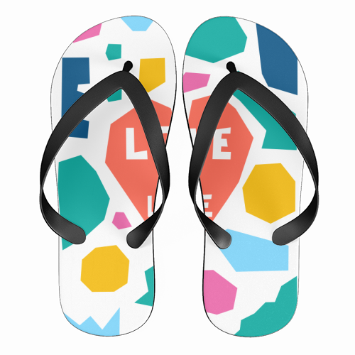 Love is Love - funny flip flops by Laura Bb