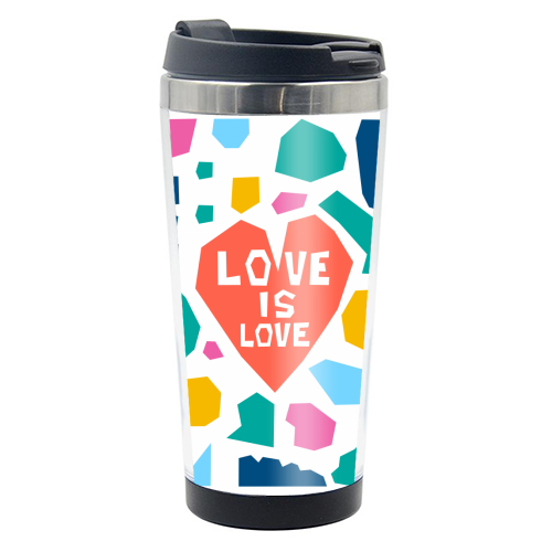 Love is Love - funny water bottle by Laura Bb