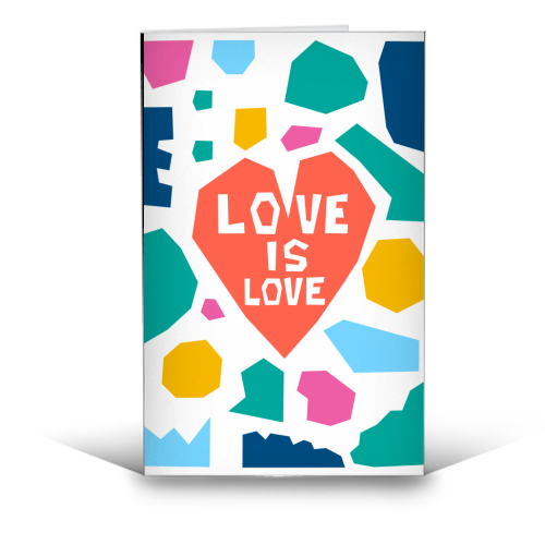 Love is Love - Greetings card by Laura Bb