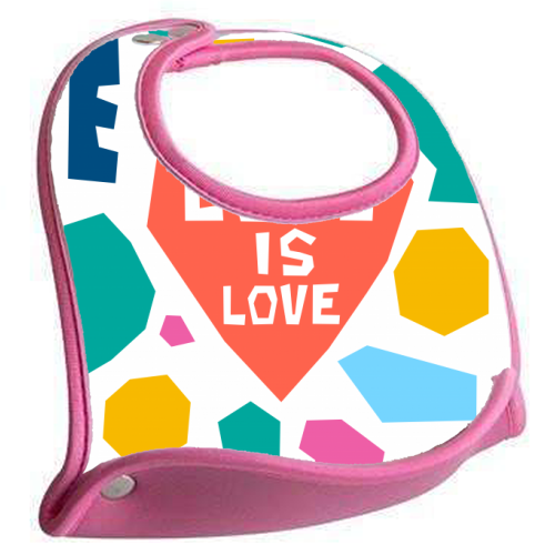 Love is Love - Neoprene Baby Bib by Laura Bb