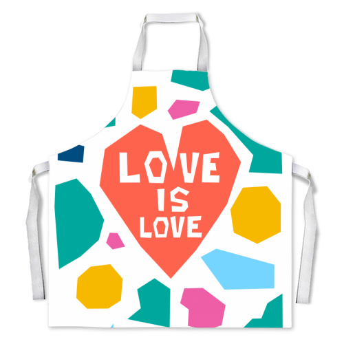 Love is Love - personalised baking apron by Laura Bb