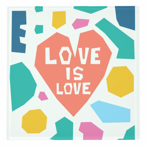 Love is Love - personalised drink coaster by Laura Bb