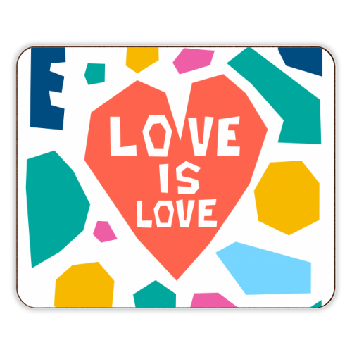 Love is Love - printed mouse mat by Laura Bb