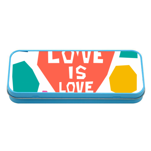 Love is Love - tin pencil case by Laura Bb